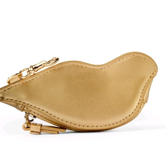 Gold Lips Coin Pouch nwt - DVF for Target - Picture 3 of 3